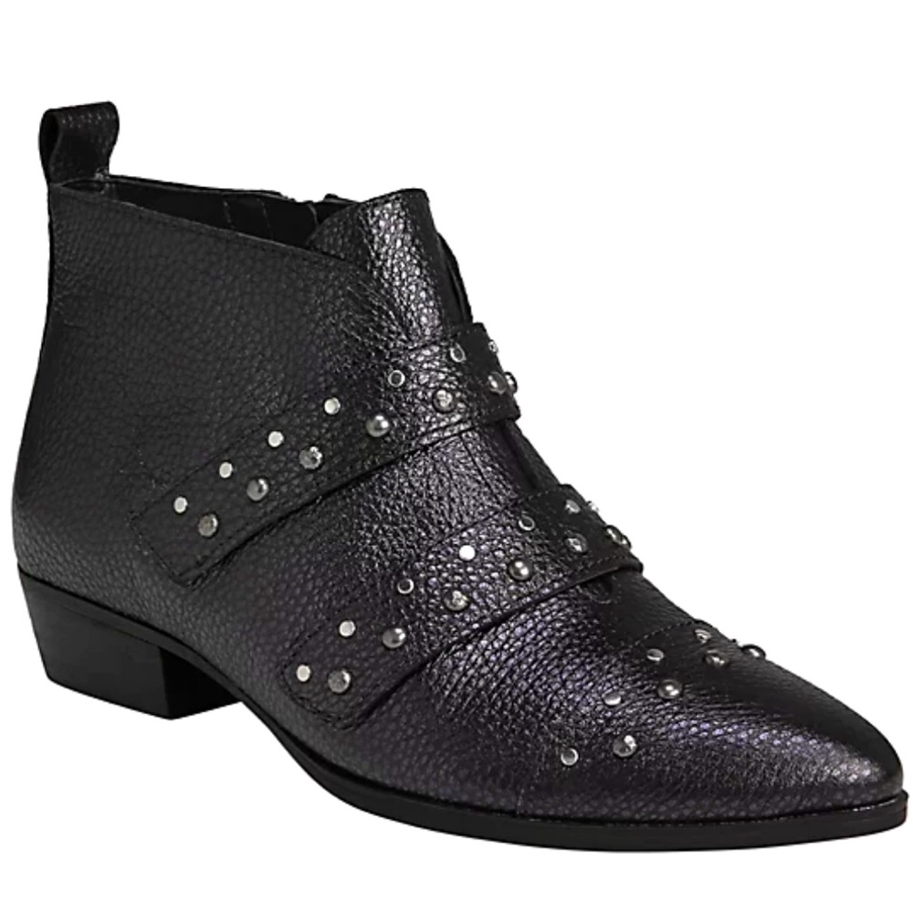 Naturalizer Studded Leather Ankle Boots - Blissful